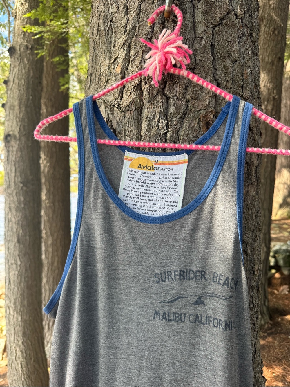 Aviator Nation Surfrider Beach Malibu Tank M